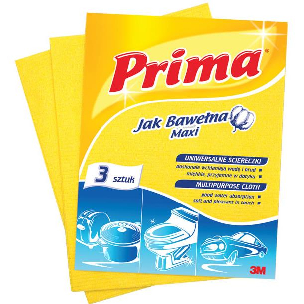 Szivacsok, kendők és kefék - 3M Prima Maxi pamutszövet 3db 3M - 