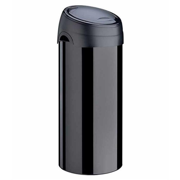 Hulladékgyűjtők - Soft Touch szemetes 60l acél Meliconi fekete - 