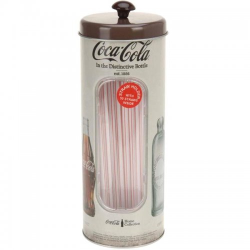 A Coca-Cola Straw Can Brown H