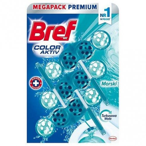 Bref Colour Aktiv WC-színezéshez 3x50g tengeri