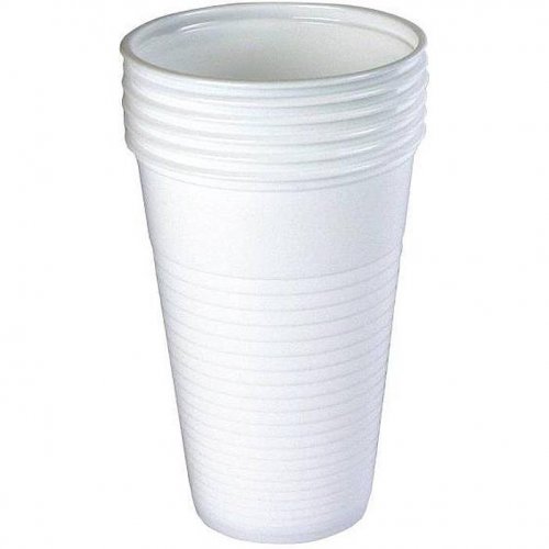 Fehér eldobható műanyag pohár hideg italokhoz 200ml 100db