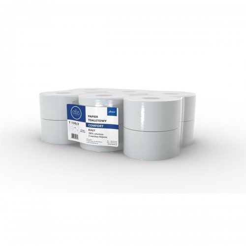 Jumbo fehér WC-papír Comfort T130 / 2 100% cellulóz