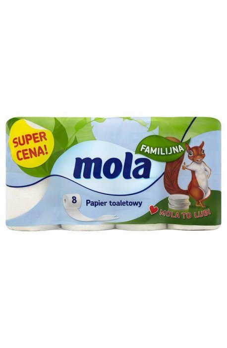 WC-papírok - Mola White Family WC-papír A8 - 