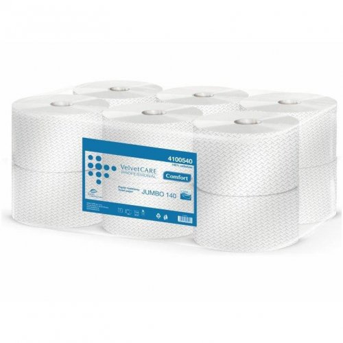 Bársony WC-papír Comfort fehér Jumbo 140m 4100540