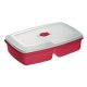 Élelmiszer-tartályok - Plast Team tartály mikrohullámú kettős piros 3104-hez - 