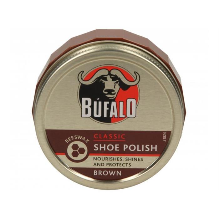 Bőr- és cipőtermékek - Bufalo tészta ónban, barna 75ml - 