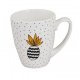 csészék - Porcelán bögre kaktusz ananász páfrány 410ml 8821 CH - 