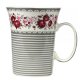 csészék - Csíkos porcelán bögre 370ml 9537 CH - 