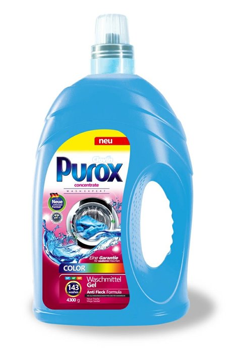 Gélek, folyadékok mosáshoz és öblítéshez - Purox mosófolyadék 4,3l színű Clovin - 